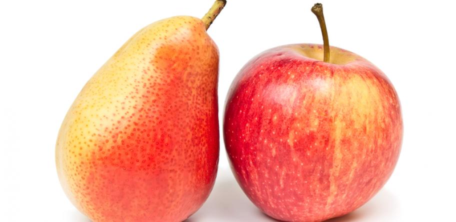 Apple and pear