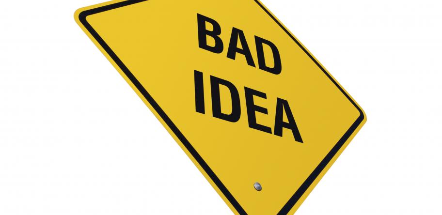bad idea concept