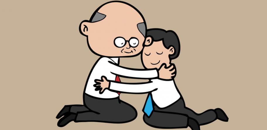 hug cartoon