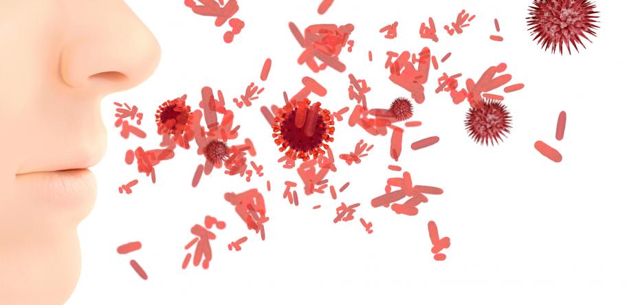 spreading flu sneezing vaccination