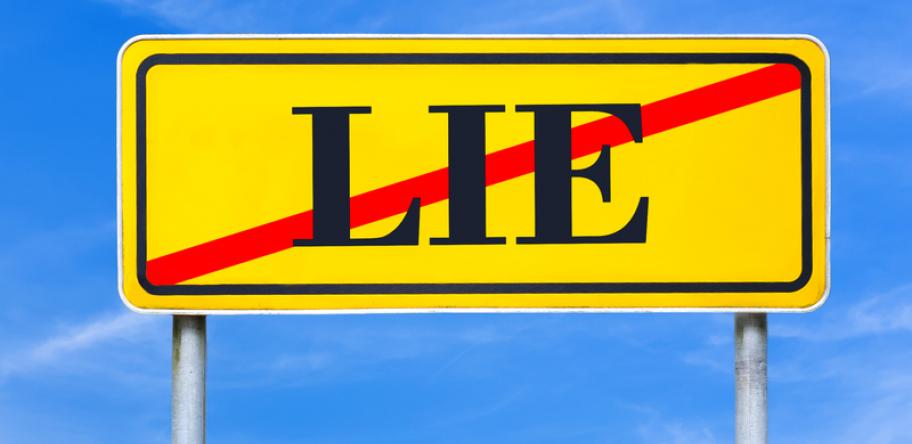 no lying sign