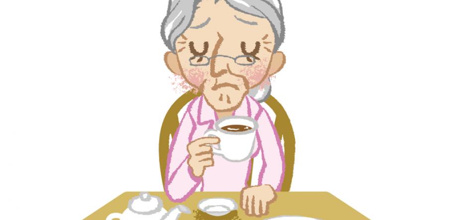 lonely old woman