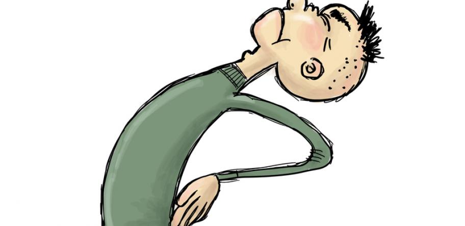 Low back pain illustration