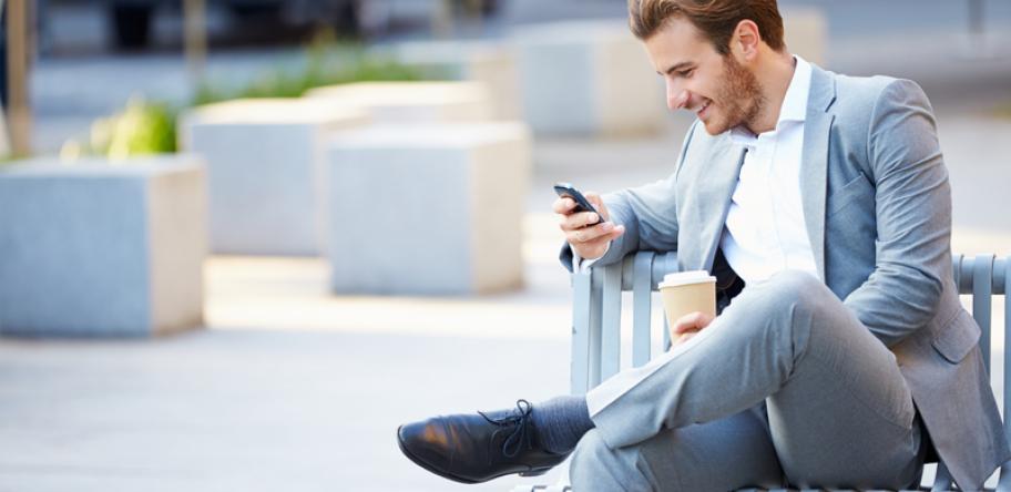 man with phone