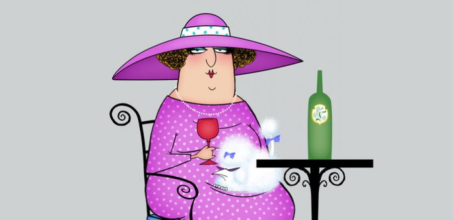 woman drinking wine