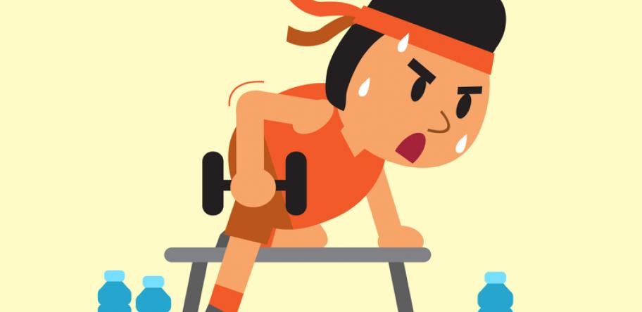 woman exercising