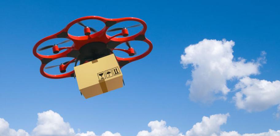 drone in the air