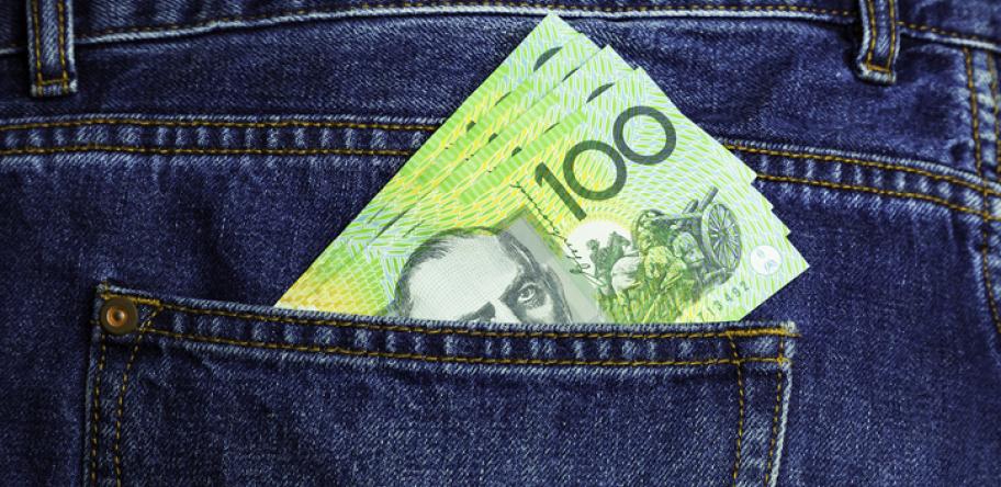 money in back pocket
