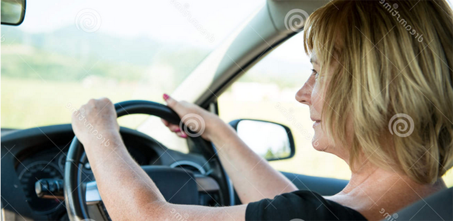 Woman driving