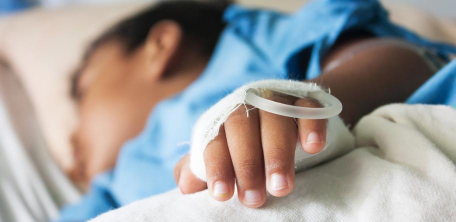 Child in hospital